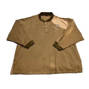 Vintage Hedz-Up Mens XXL Denim Pullover‎ Shirt Top Pullover Green *please read*